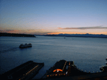 Sunset and a Ferry