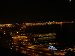 Ferry Terminal and Port of Seattle at Night