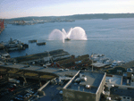 Fireboat Putting on a Display