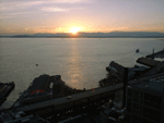 Early Sunset over the Olympic Mountains